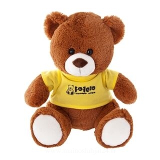 Brown bear with yellow T-shirt suitable for printing (T-shirt packed separately)